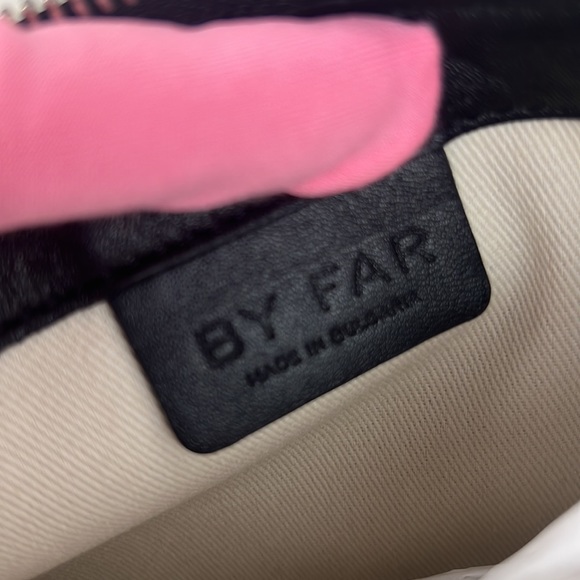 By Far Rachel Black Stud Leather Shoulder Bag - Picture 7 of 16